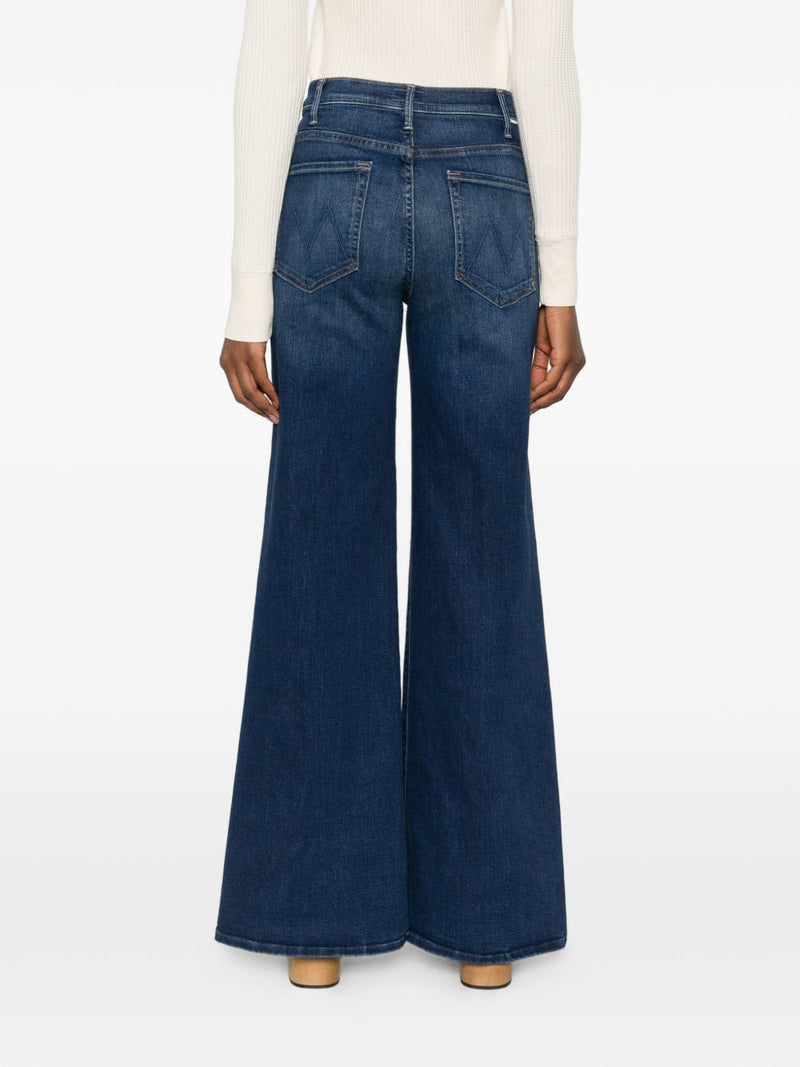 Mother Mother The Hustler Roller Sneak denim jeans