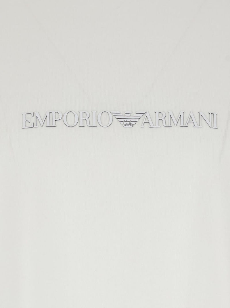 Emporio Armani Logo cotton t-shirt | Urbalenti™ NYC