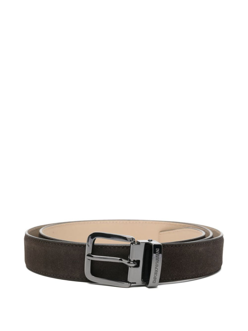EMPORIO ARMANI EXCLUSIVE Suede Belt | Urbalenti™ NYC