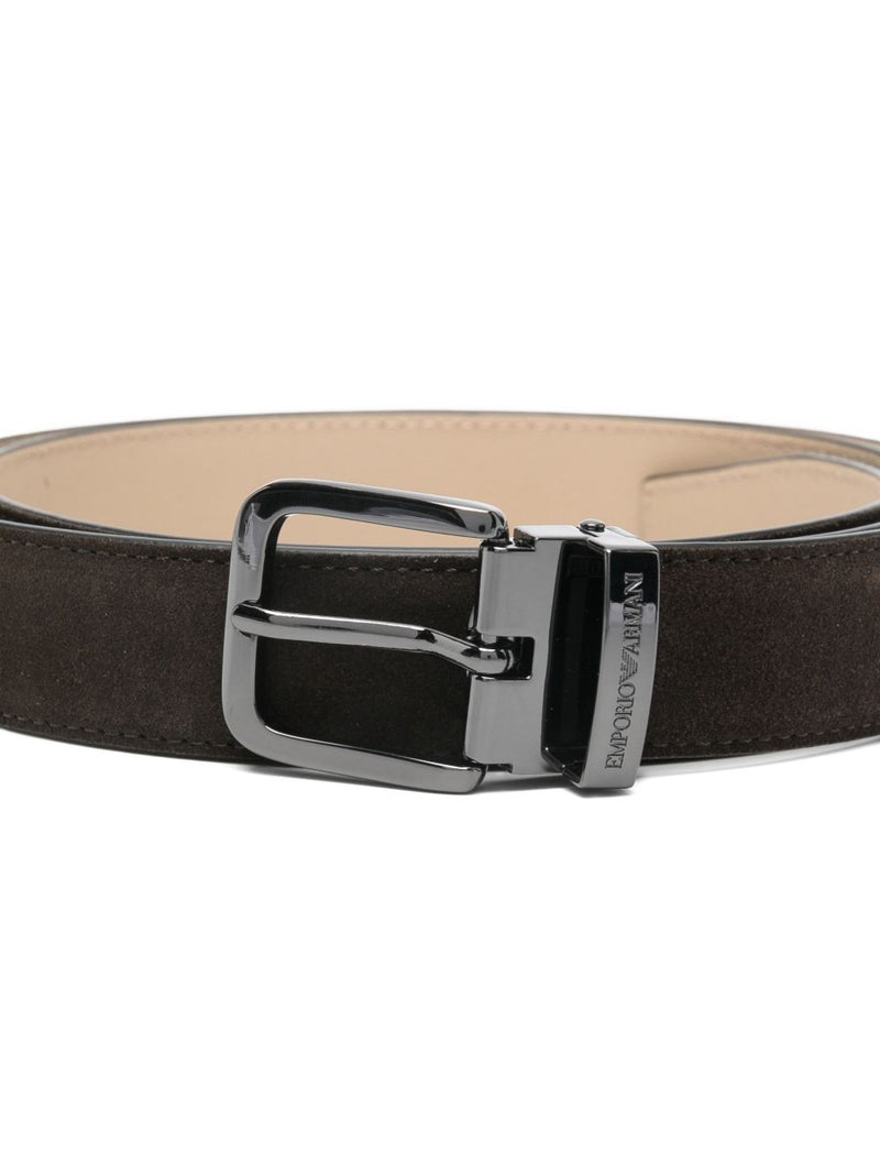 EMPORIO ARMANI EXCLUSIVE Suede Belt | Urbalenti™ NYC
