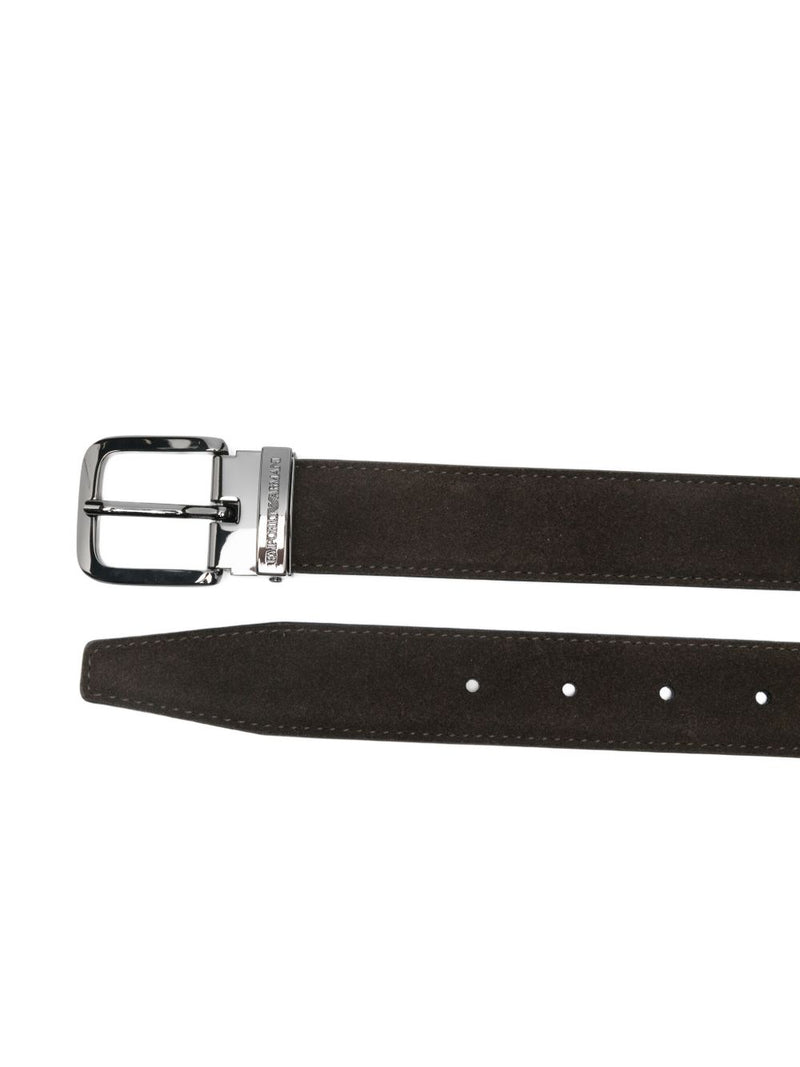 EMPORIO ARMANI EXCLUSIVE Suede Belt | Urbalenti™ NYC