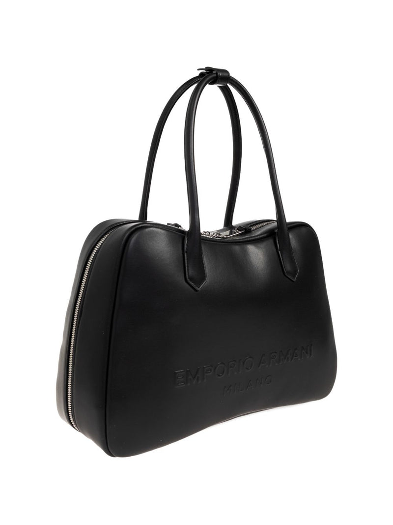 Emporio Armani Eagle Club Capsule Collection Soft Leather Shoulder Bag | Urbalenti™ NYC