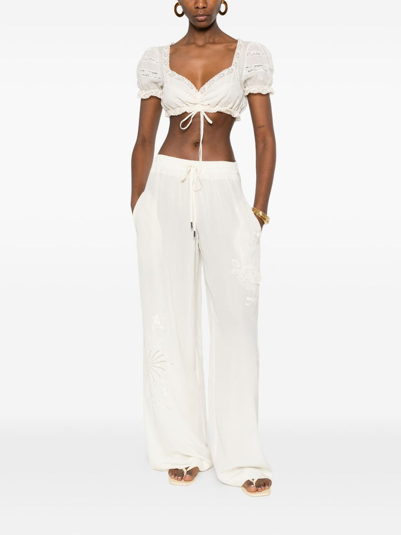Ermanno Scervino Ermanno Scervino Silk pajama trousers