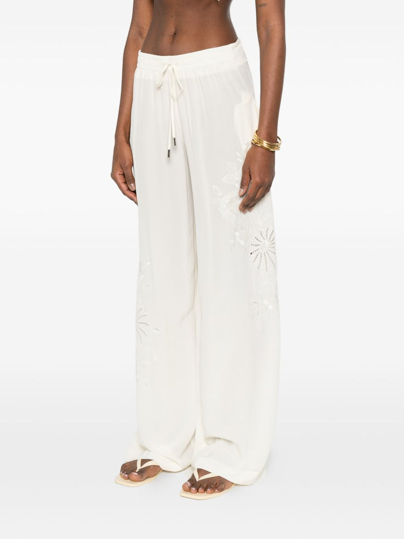 Ermanno Scervino Ermanno Scervino Silk pajama trousers