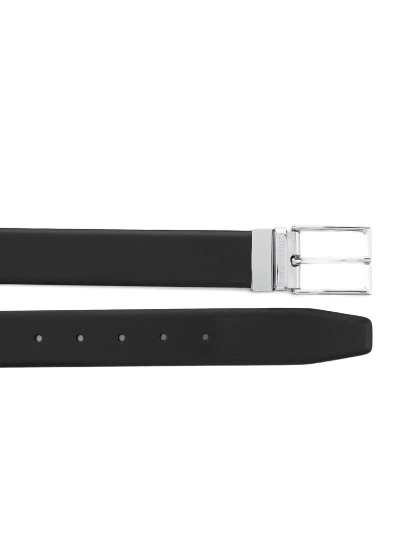 EMPORIO ARMANI EXCLUSIVE Reversible Saffiano Leather Belt | Urbalenti™ NYC