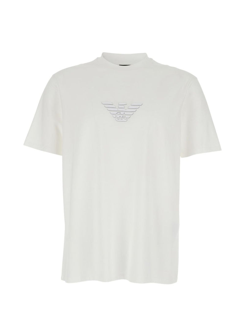 Emporio Armani Logo cotton t-shirt | Urbalenti™ NYC
