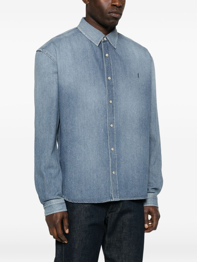 Saint Laurent Shirts Blue | Urbalenti™ NYC
