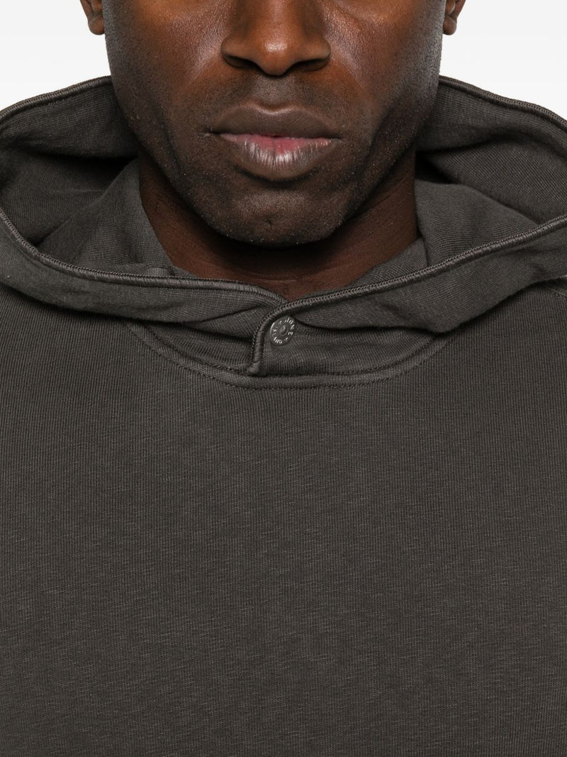 Stone Island Logo cotton hoodie | Urbalenti™ NYC