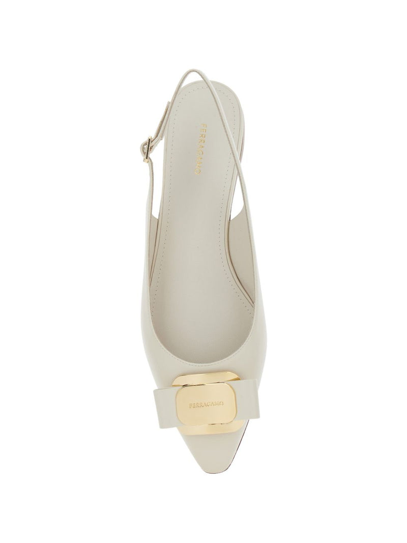 Ferragamo Zelmi buckle ballerinas | Urbalenti™ NYC