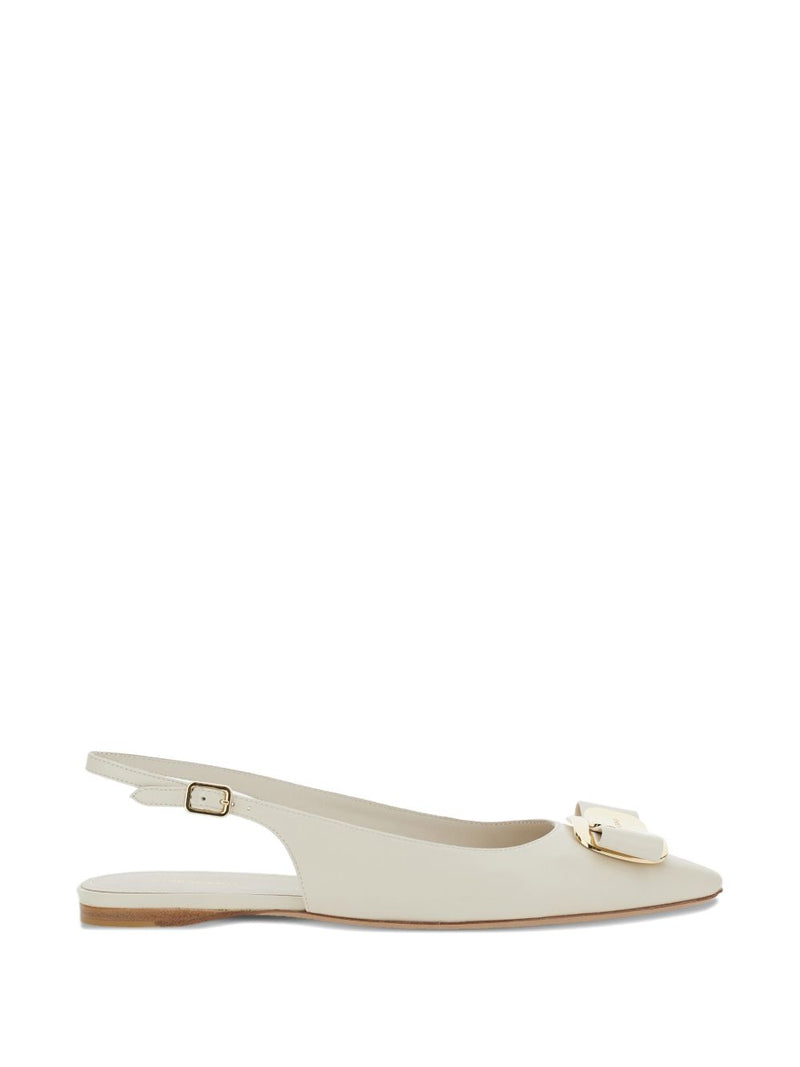 Ferragamo Zelmi buckle ballerinas | Urbalenti™ NYC