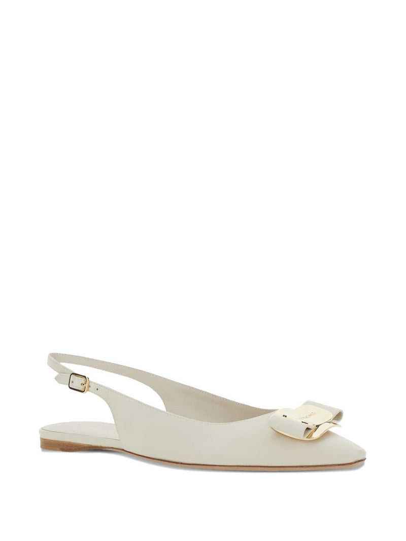 Ferragamo Zelmi buckle ballerinas | Urbalenti™ NYC