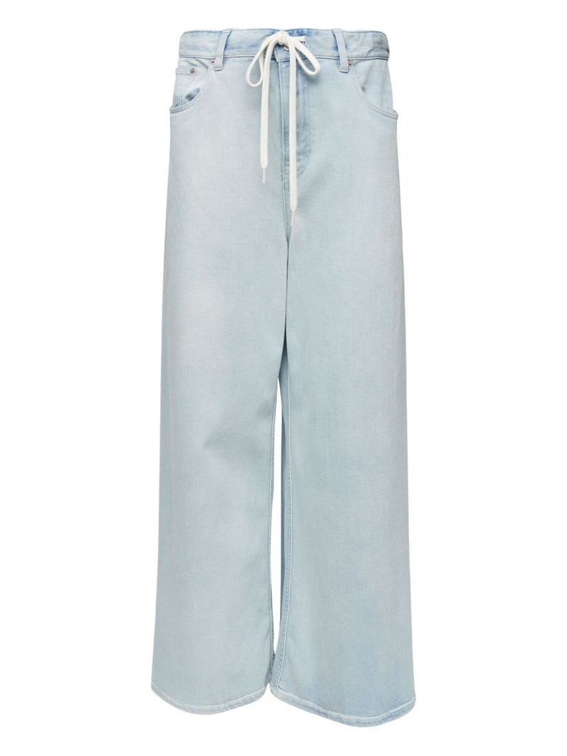 MM6 Maison Margiela Wide-leg denim jeans | Urbalenti... | Urbalenti™ NYC