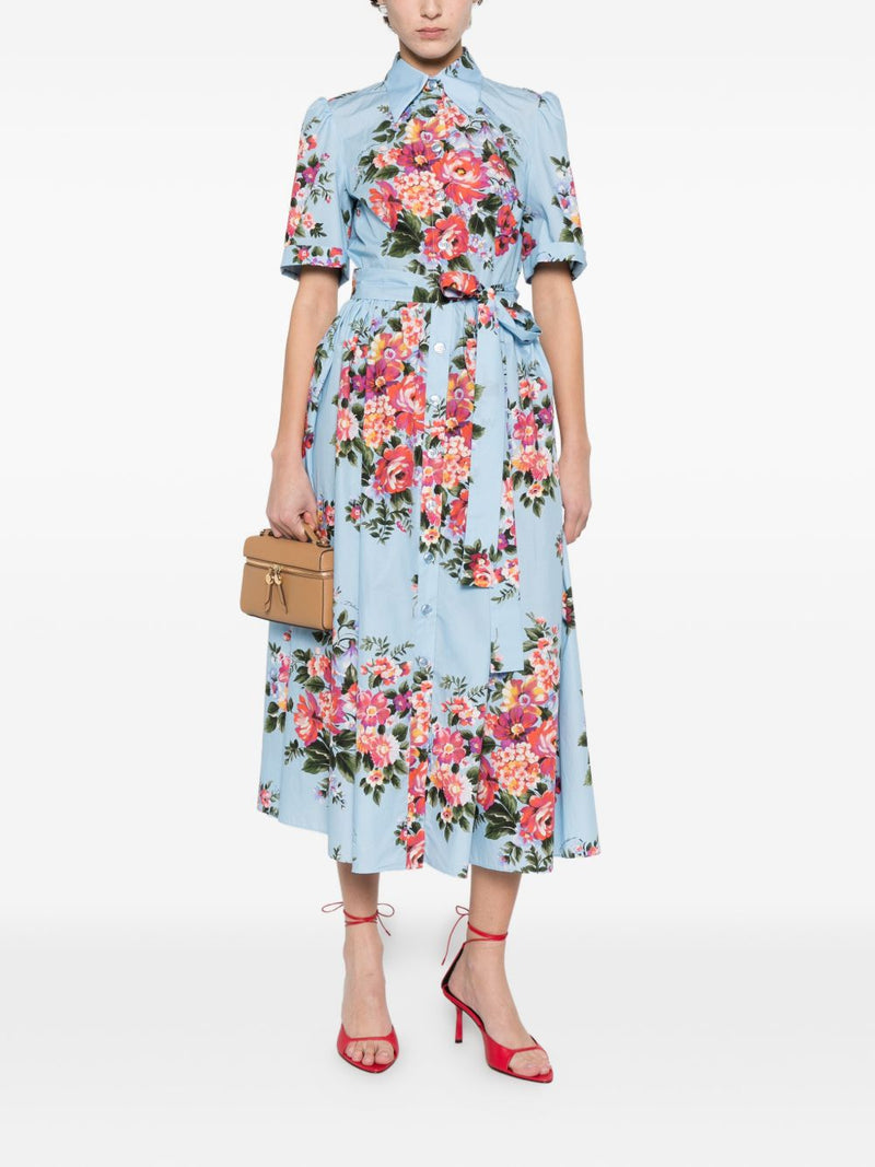 Dolce & Gabbana Flower print midi dress | Urbalenti™ NYC