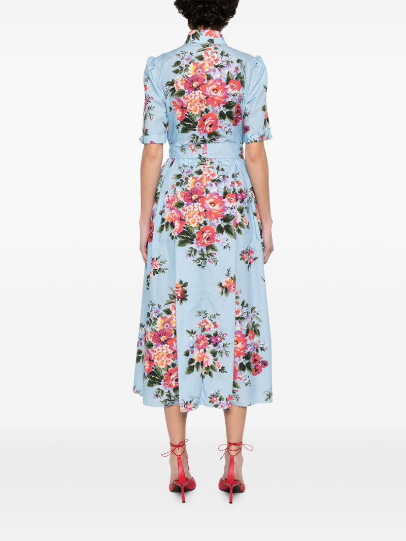 Dolce & Gabbana Flower print midi dress | Urbalenti™ NYC