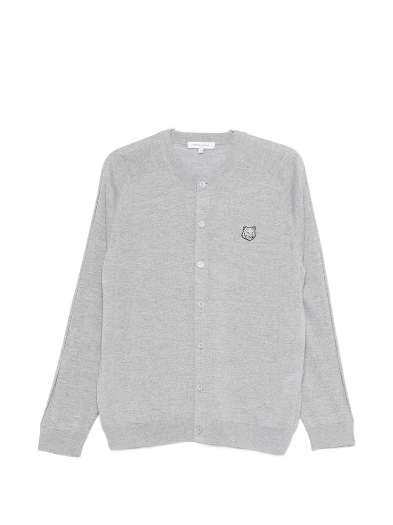 Maison Kitsuné Maison Kitsuné Fox head patch cardigan