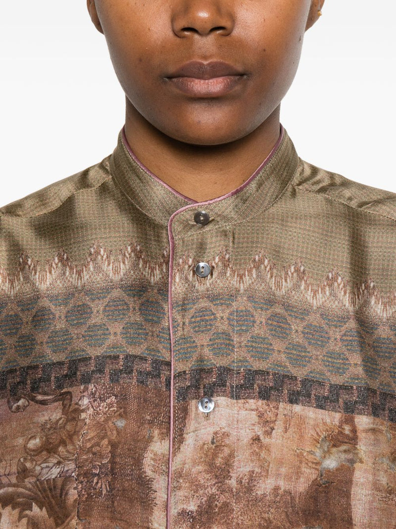 Pierre Louis Mascia Pierre Louis Mascia Printed silk shirt