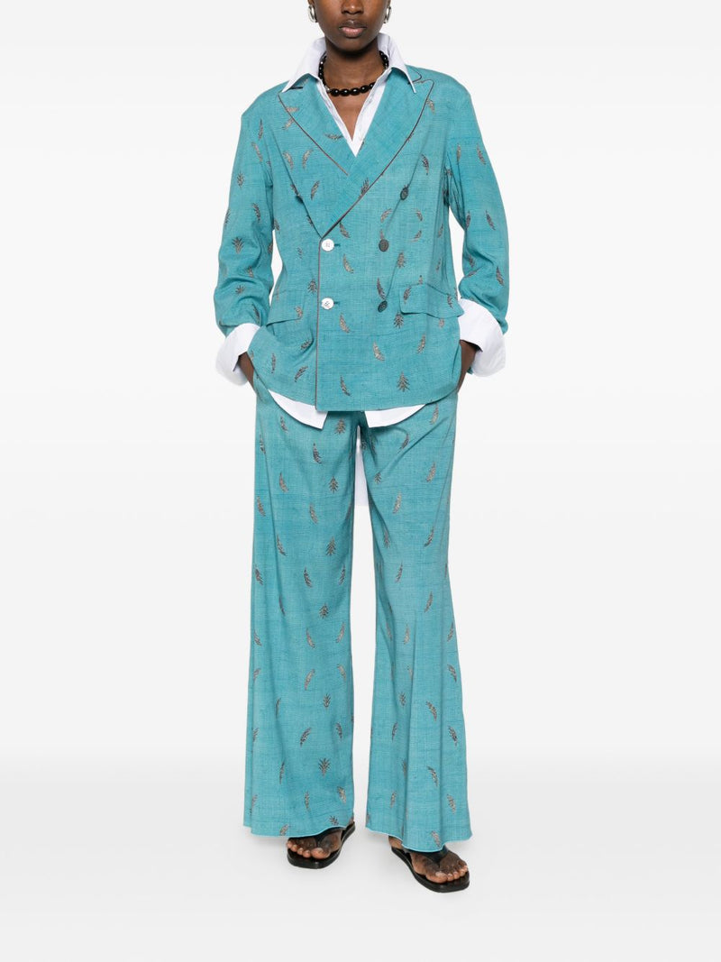 Pierre Louis Mascia Pierre Louis Mascia Printed silk trousers