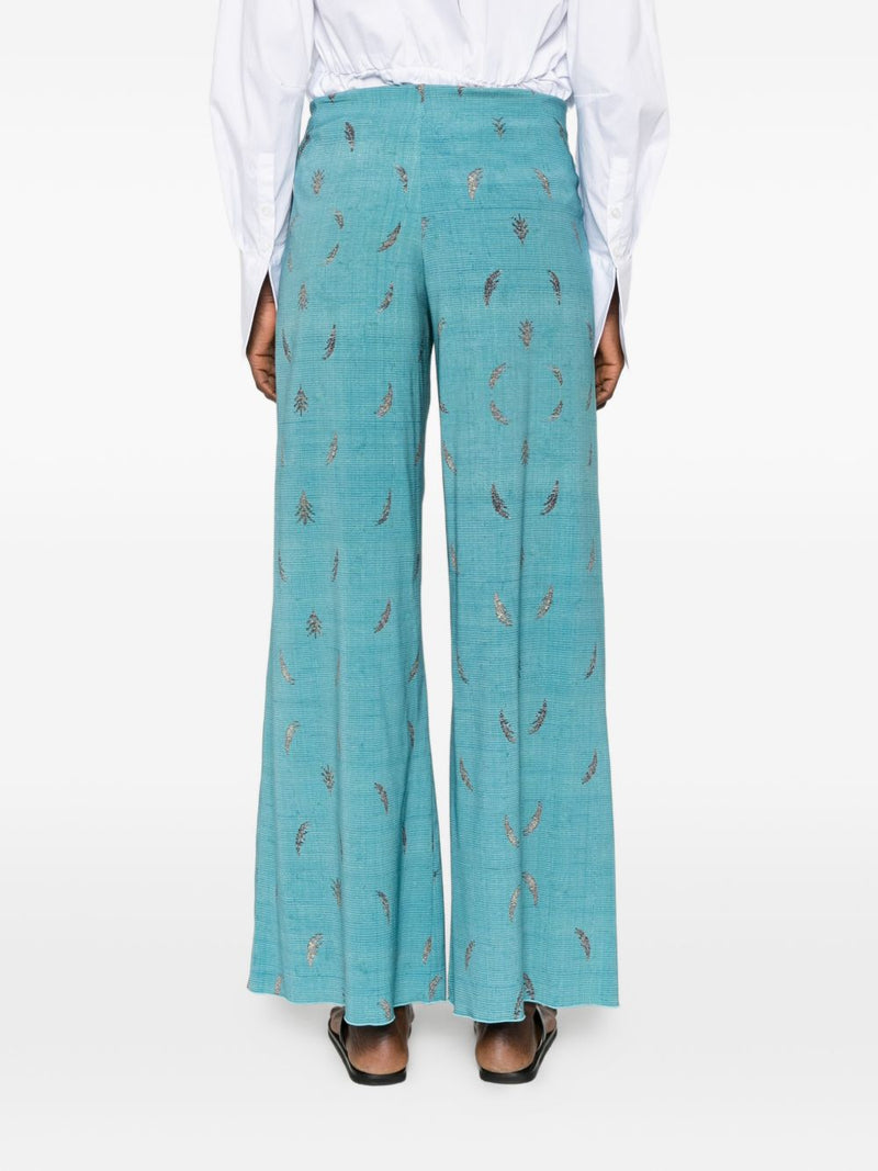 Pierre Louis Mascia Pierre Louis Mascia Printed silk trousers