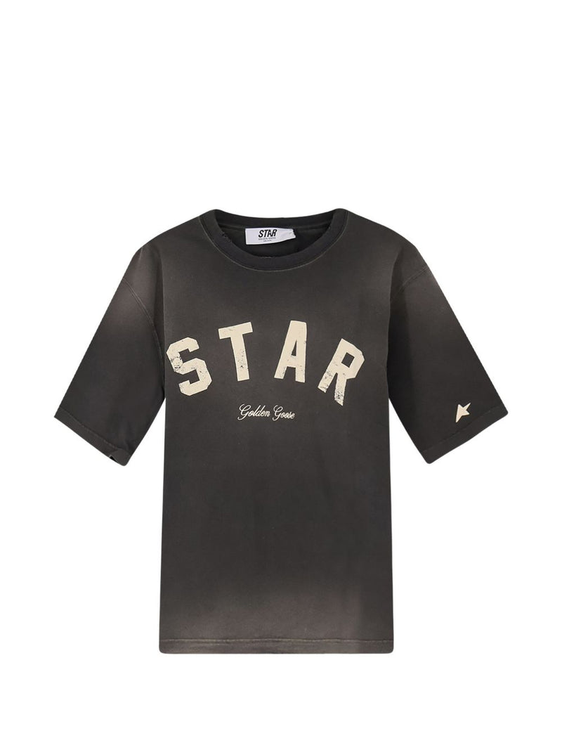 Golden Goose T-Shirts and Polos Grey - Black Cotton | Urbalenti | Urbale... | Urbalenti™ NYC
