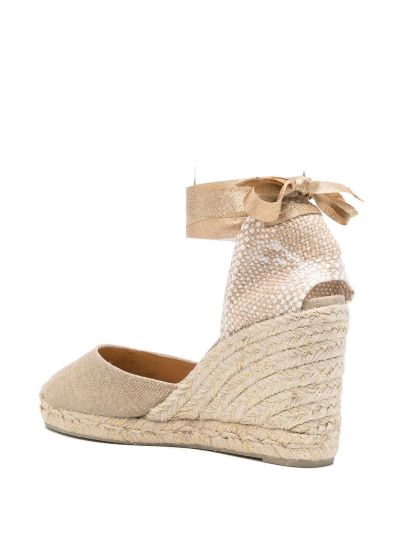Castañer Carina espadrilles - Gold Round Toe | Urbalenti™ NYC