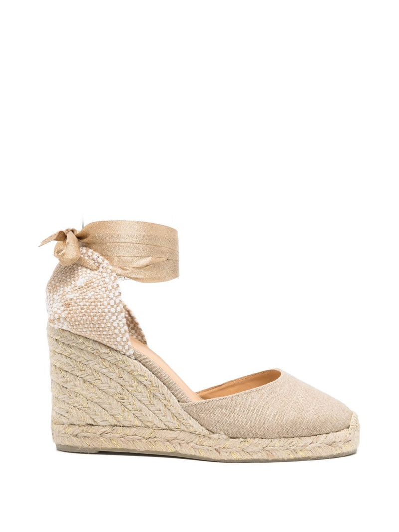 Castañer Carina espadrilles - Gold Round Toe | Urbalenti™ NYC