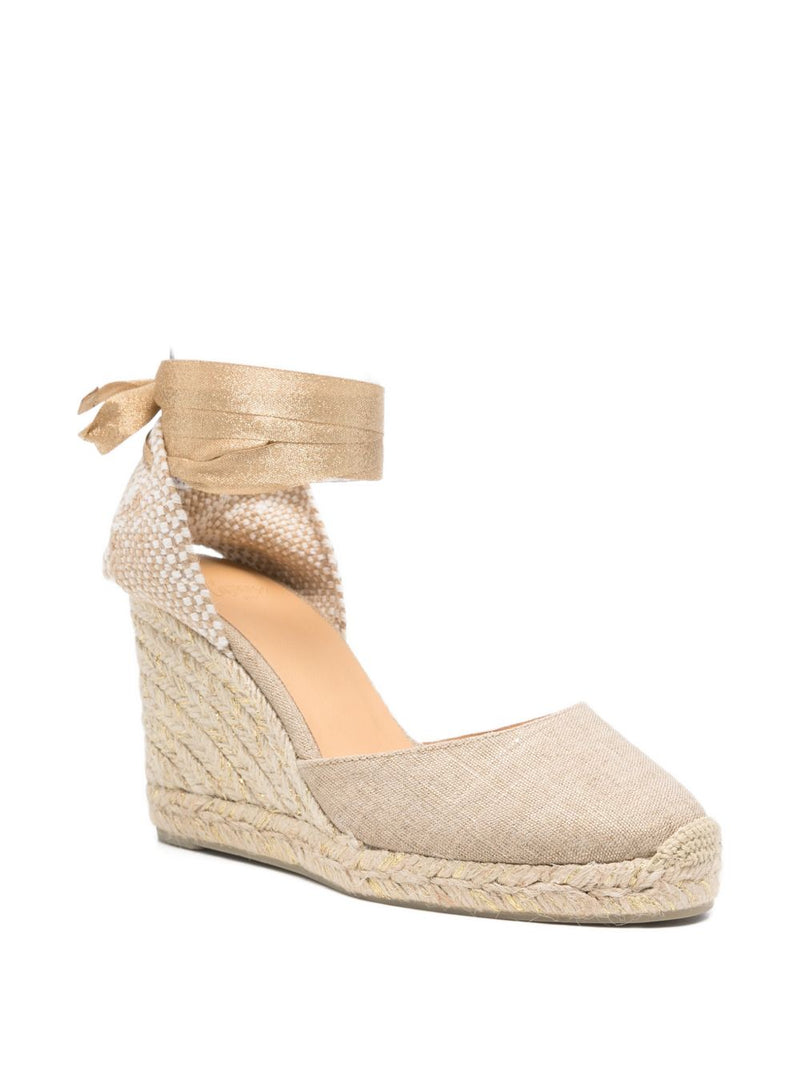 Castañer Carina espadrilles - Gold Round Toe | Urbalenti™ NYC