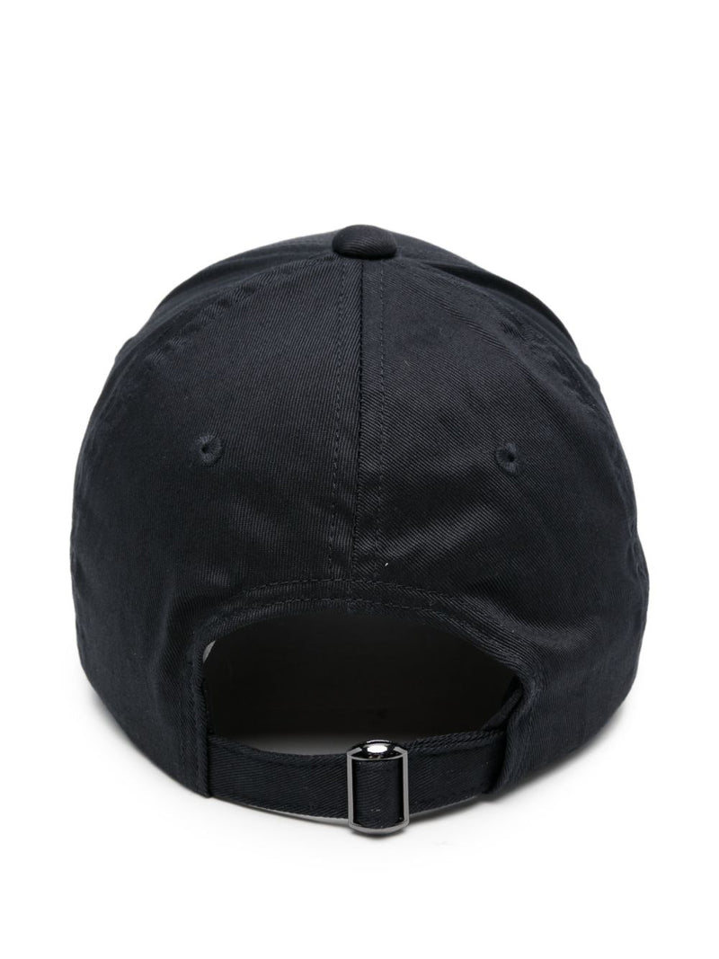 Emporio Armani Canvas Baseball Cap With Embroidered Logo | Urbalenti™ NYC