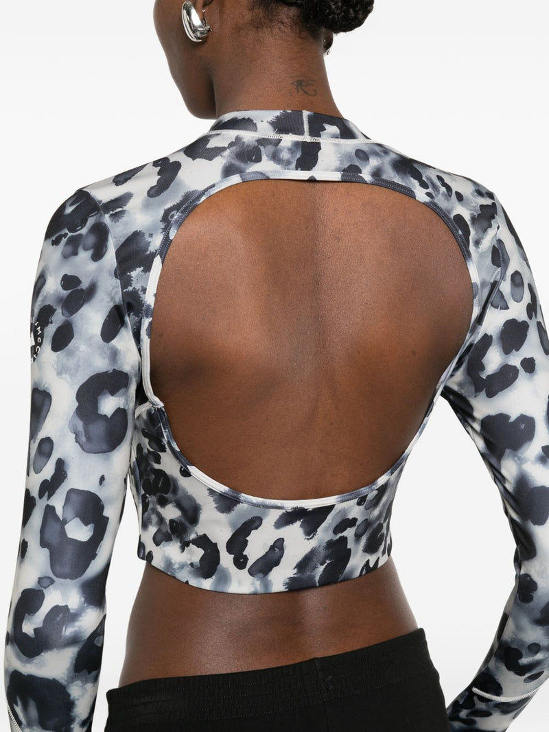 Adidas By Stella McCartney Open-back t-shirt | Urbalenti™ NYC