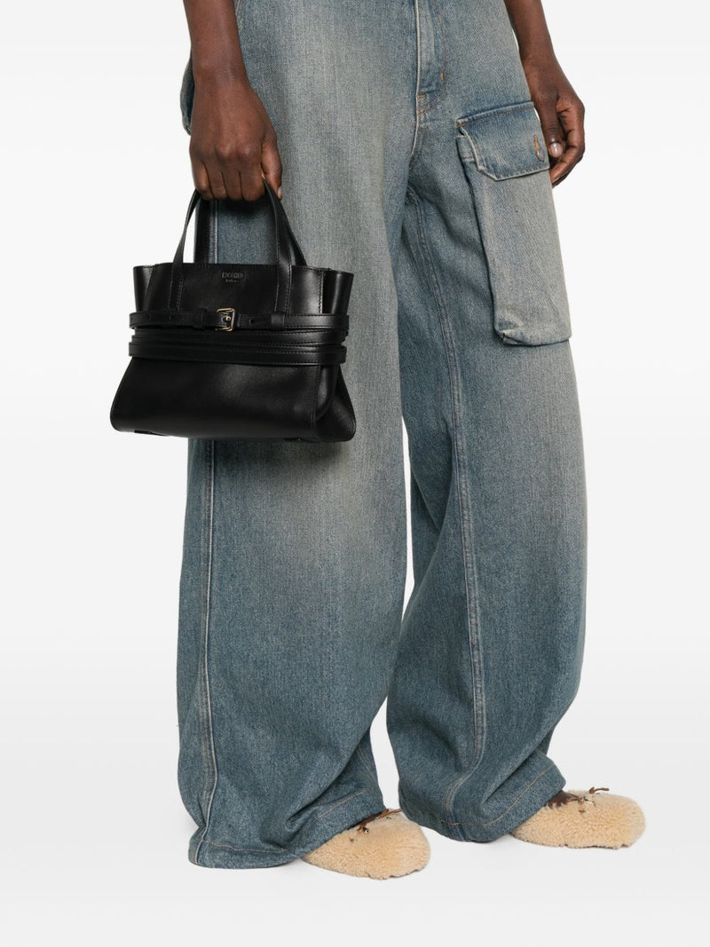 Moschino Tie Me small leather handbag | Urbalenti™ NYC