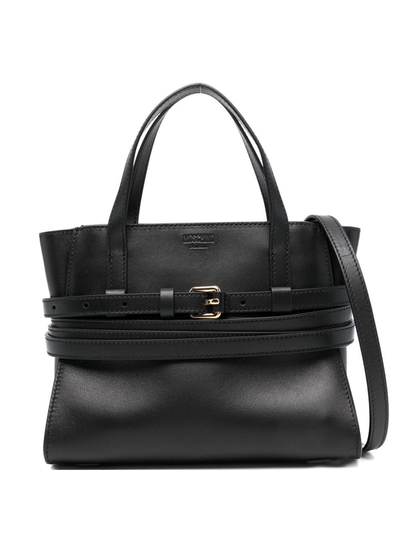 Moschino Tie Me small leather handbag | Urbalenti™ NYC