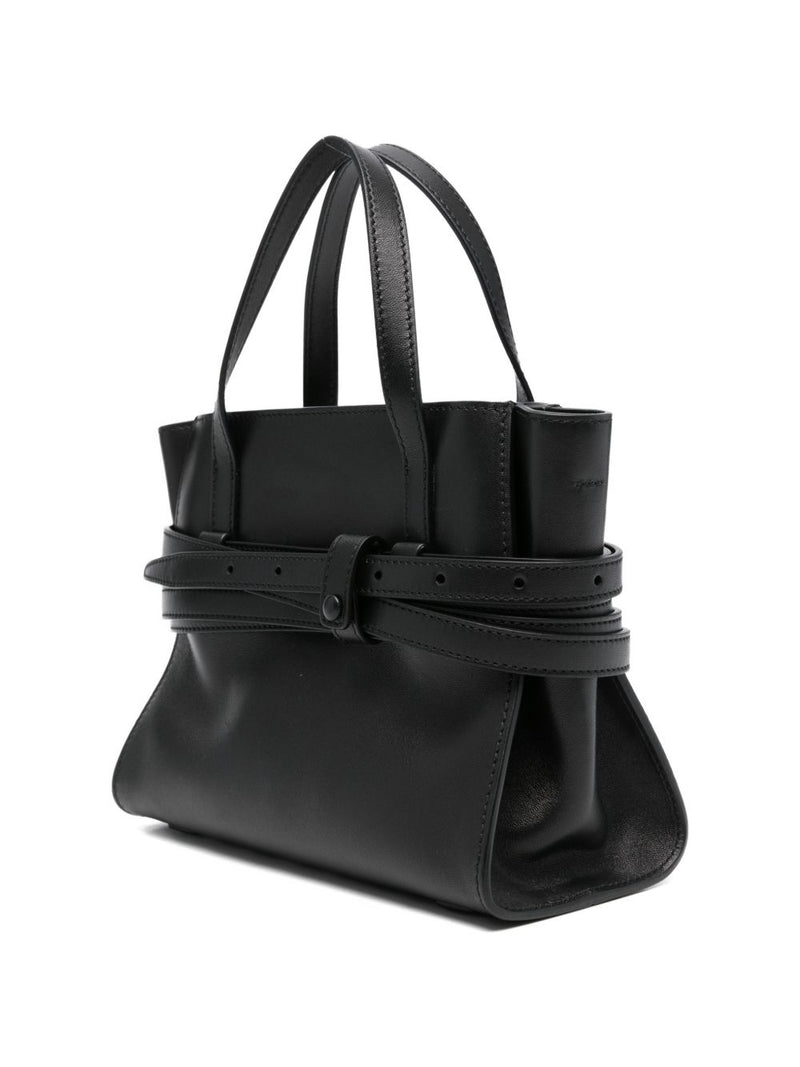 Moschino Tie Me small leather handbag | Urbalenti™ NYC