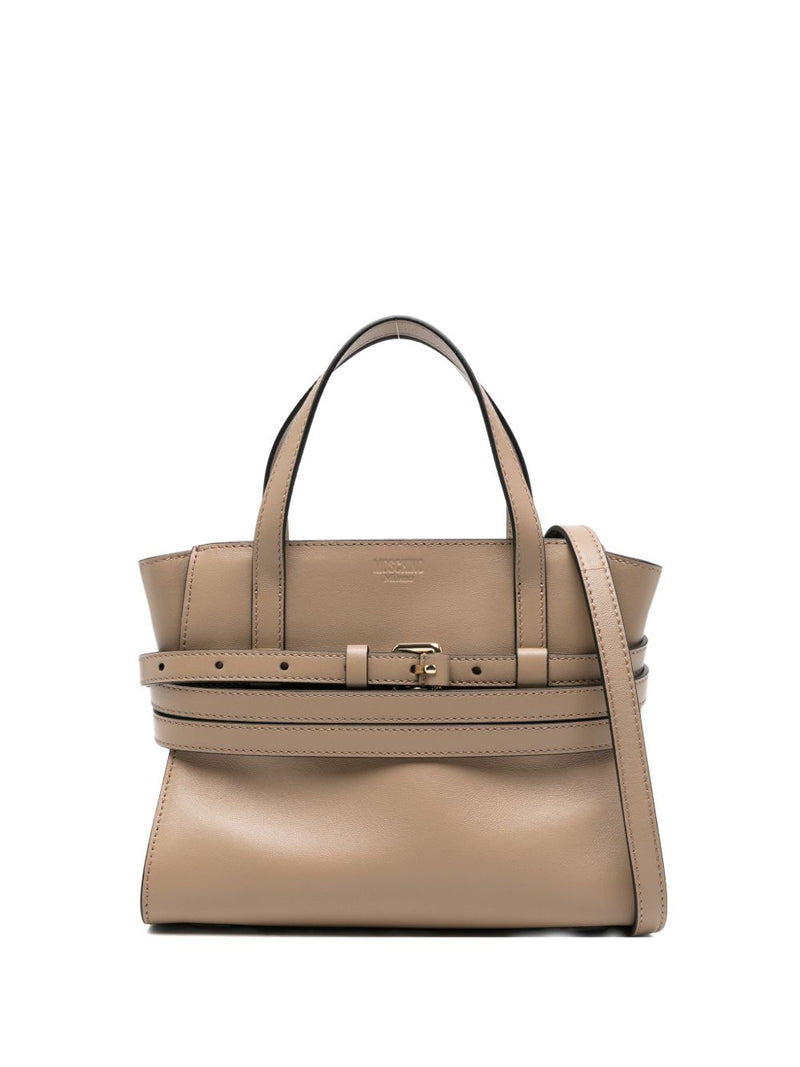 Moschino Tie Me small leather handbag | Urbalenti™ NYC