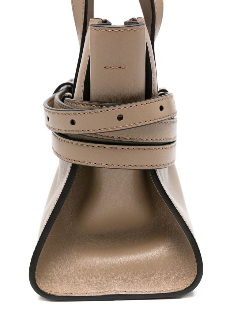 Moschino Tie Me small leather handbag | Urbalenti™ NYC