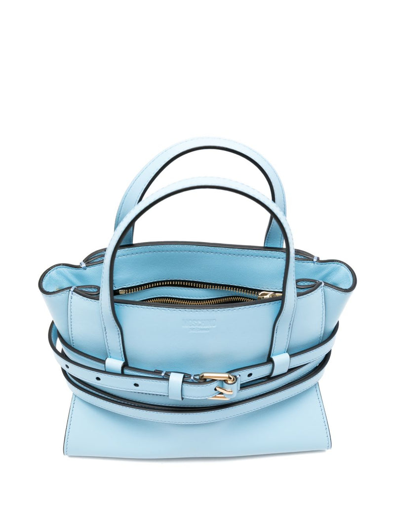 Moschino Moschino Tie Me small leather handbag