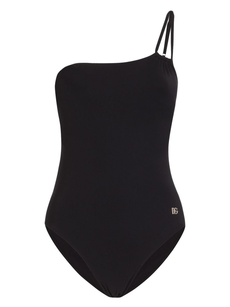 Dolce & Gabbana One shoulder swimsuit | Urbalenti™ NYC
