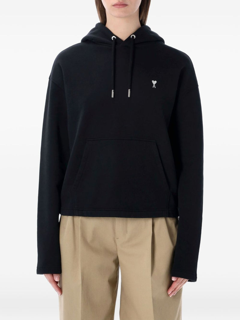 Ami Paris Ami De Coeur cotton hoodie | Urbalenti™ NYC