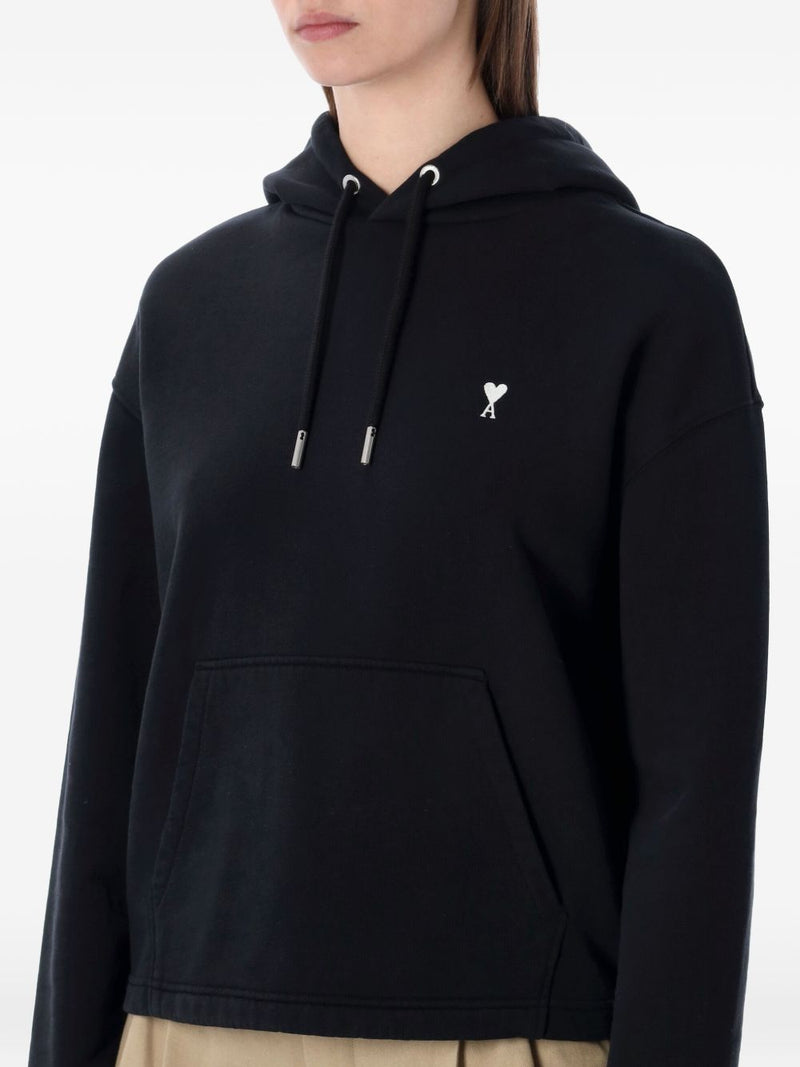 Ami Paris Ami De Coeur cotton hoodie | Urbalenti™ NYC