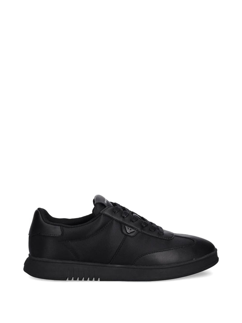 Emporio Armani Nylon sneakers with leather details | Urbalenti™ NYC