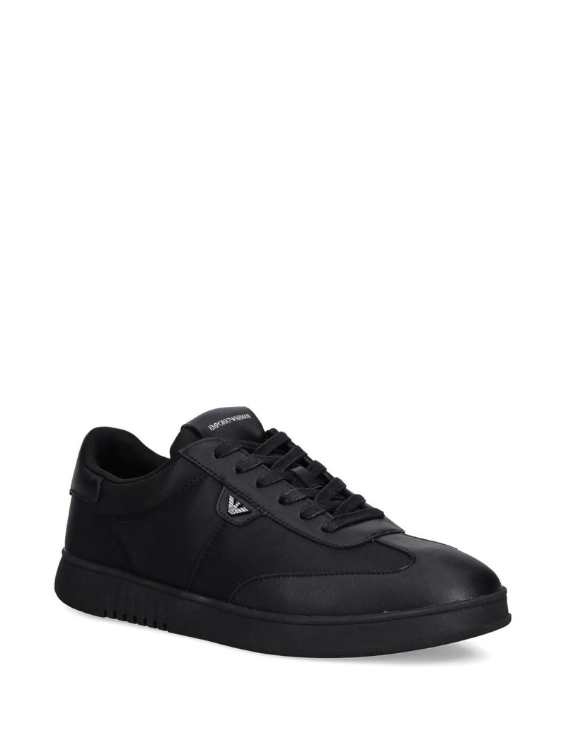 Emporio Armani Nylon sneakers with leather details | Urbalenti™ NYC