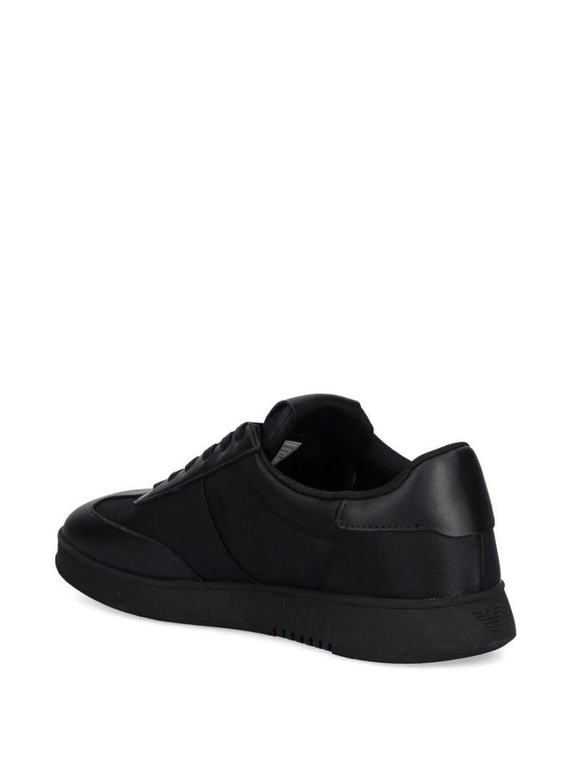 Emporio Armani Nylon sneakers with leather details | Urbalenti™ NYC
