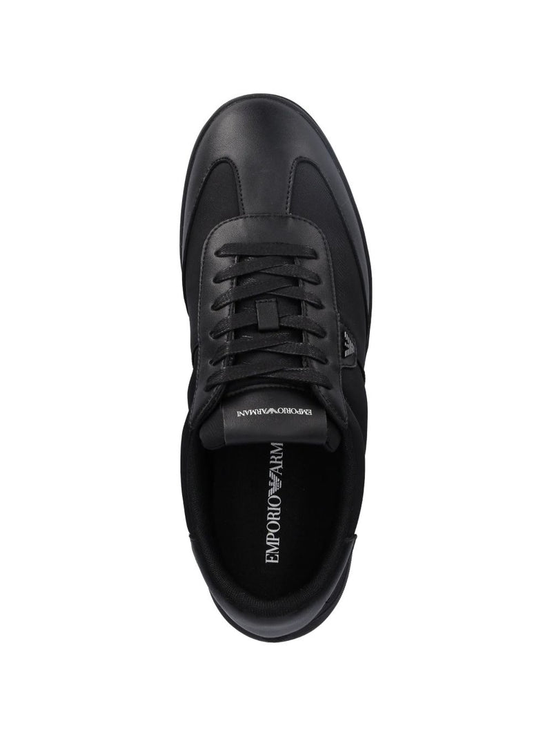 Emporio Armani Nylon sneakers with leather details | Urbalenti™ NYC