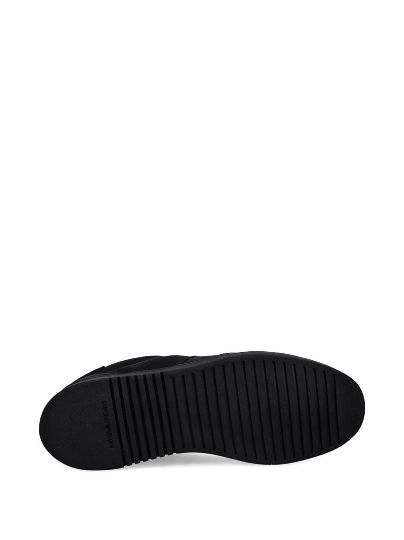 Emporio Armani Nylon sneakers with leather details | Urbalenti™ NYC