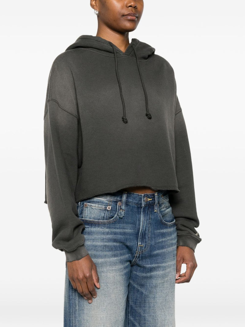 Golden Goose Cotton cropped hoodie | Urbalenti™ NYC