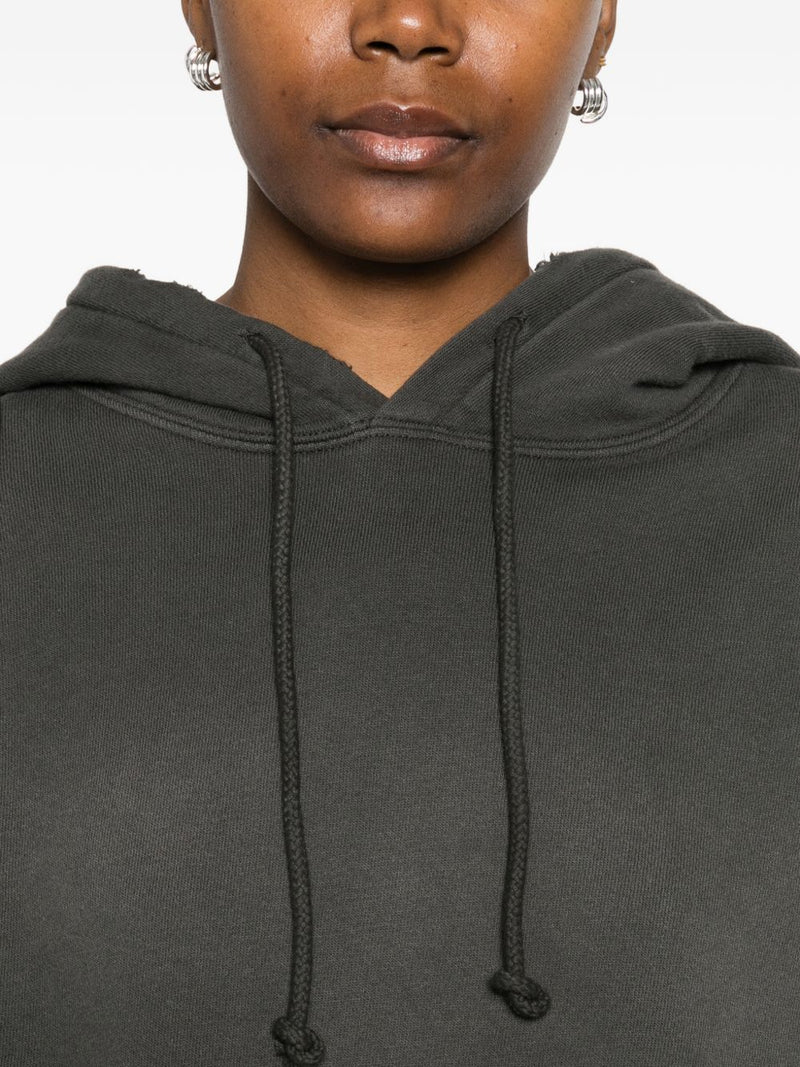 Golden Goose Cotton cropped hoodie | Urbalenti™ NYC
