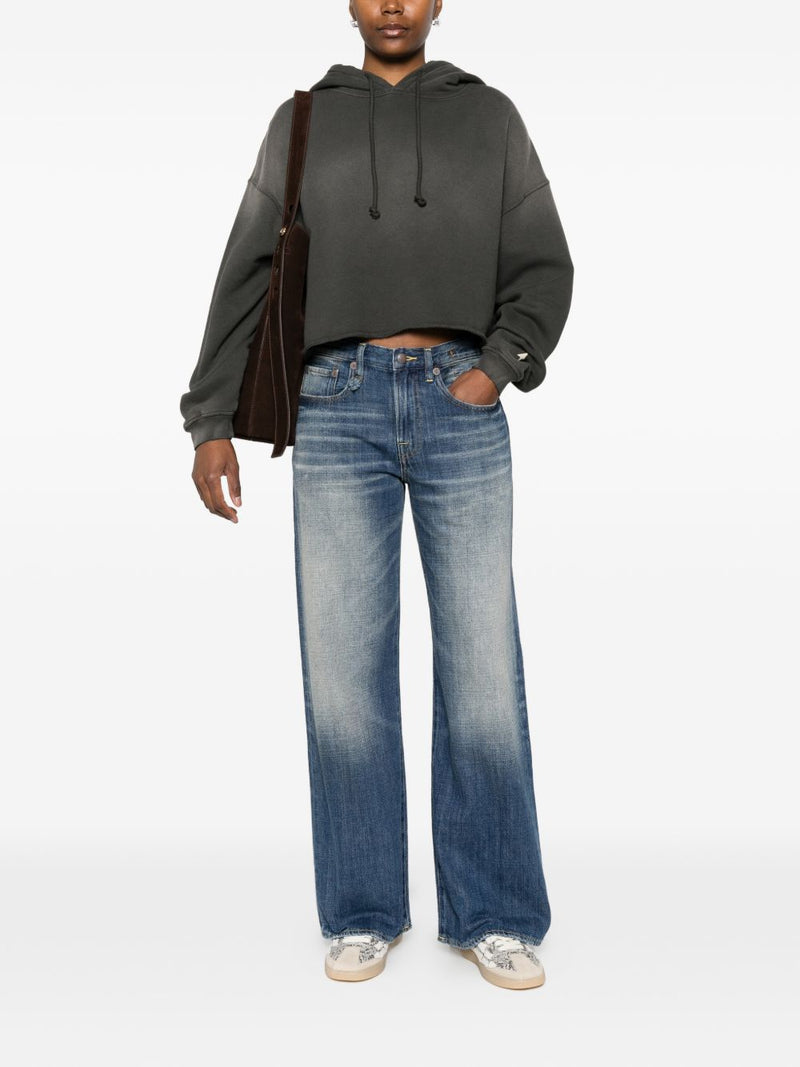 Golden Goose Cotton cropped hoodie | Urbalenti™ NYC
