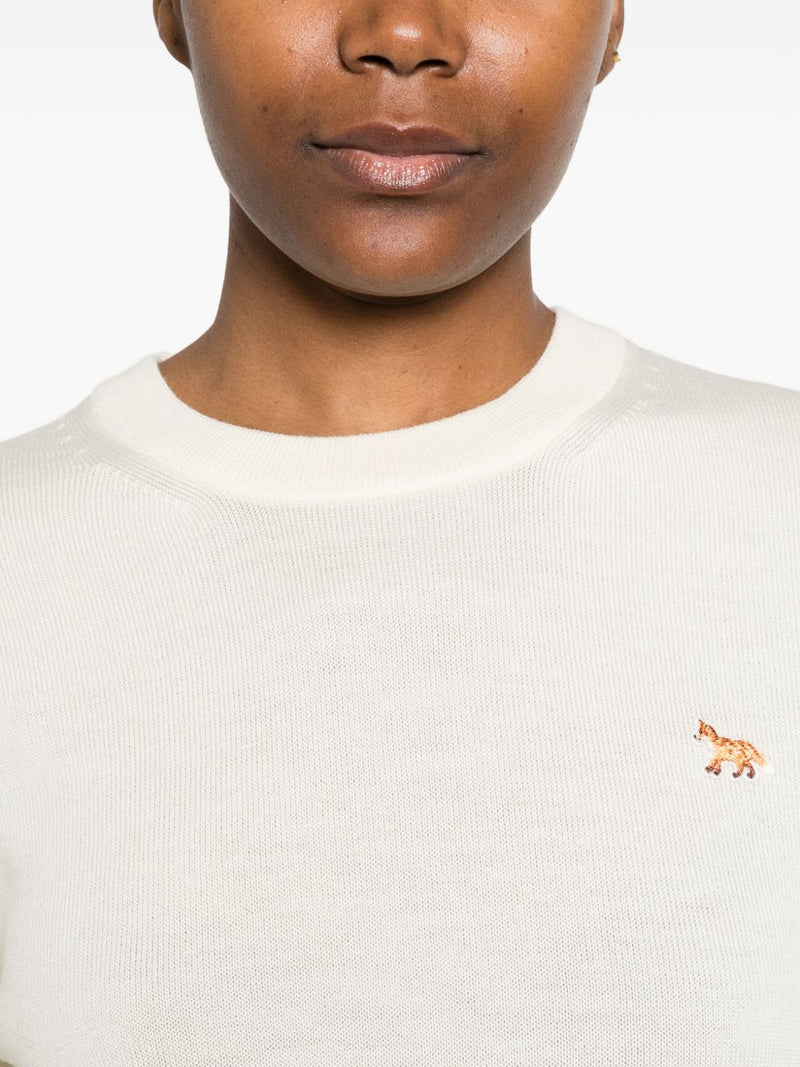 Maison Kitsuné Maison Kitsuné Baby Fox wool crewneck jumper