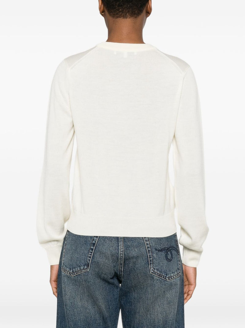 Maison Kitsuné Maison Kitsuné Baby Fox wool crewneck jumper