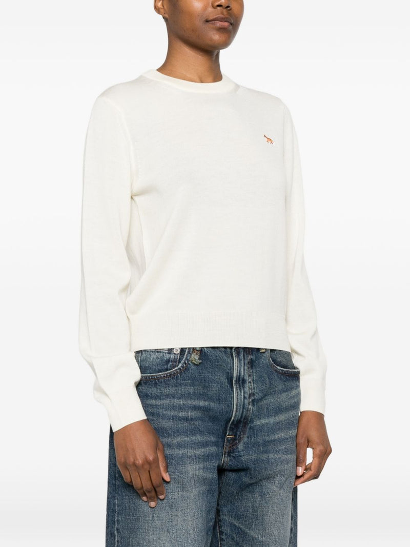 Maison Kitsuné Maison Kitsuné Baby Fox wool crewneck jumper