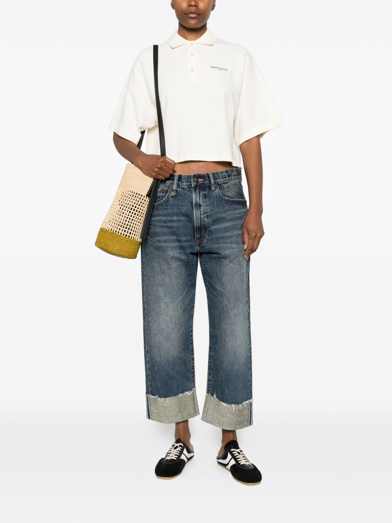 Maison Kitsuné Maison Kitsuné Oversized cotton polo shirt