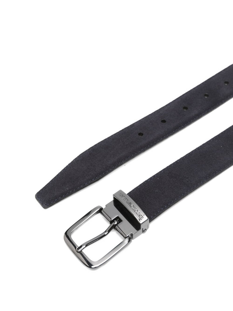 EMPORIO ARMANI EXCLUSIVE Suede Leather Belt | Urbalenti™ NYC